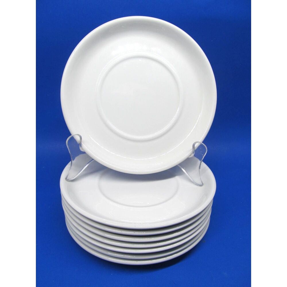 Midwinter Stonehenge White Saucer Plates 6 1/4" Set of 8